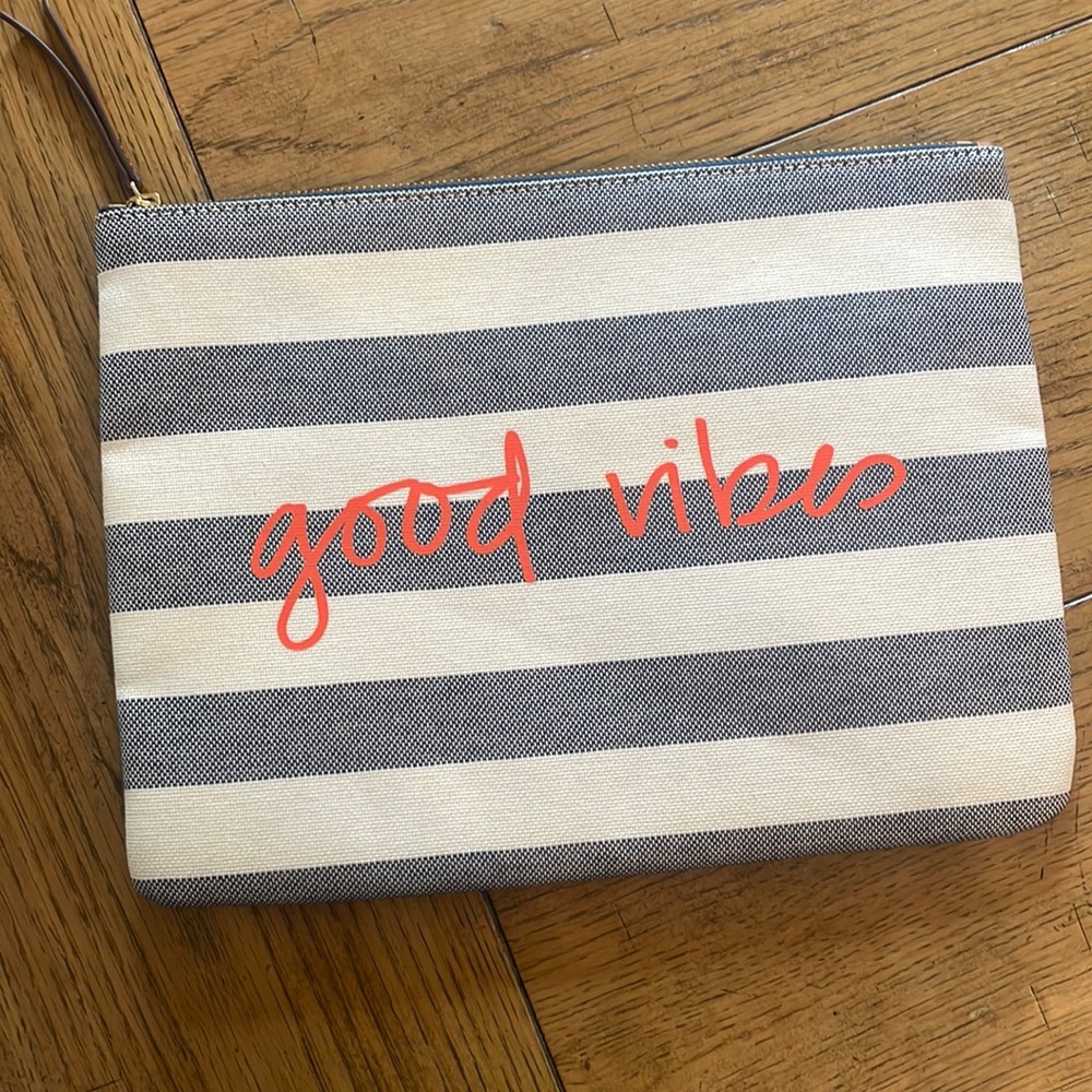 Stella & Dot “good vibes” clutch